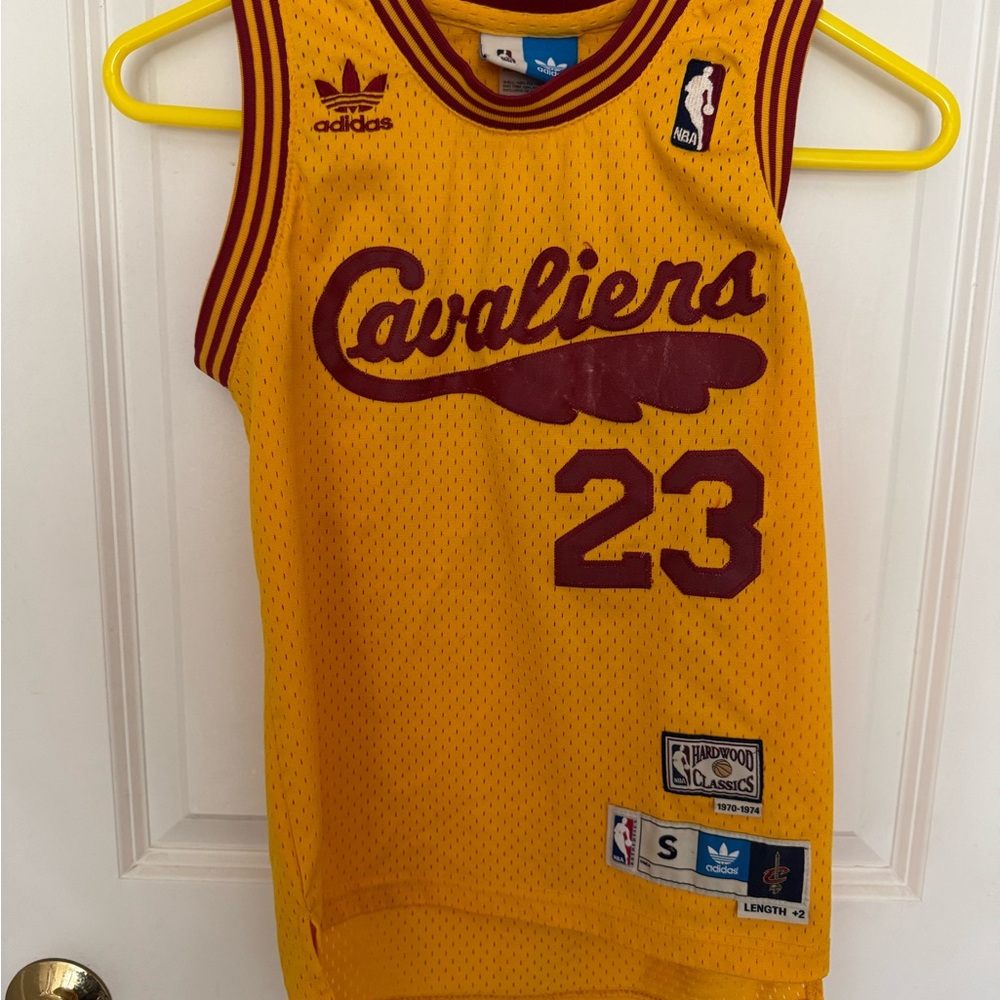 Adidas Kids Cavaliers Yellow Jersey
